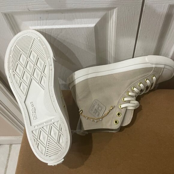 PF FLYERS EMBELLISHED  GOLDEN AGE COLLECTION  HIGH TOP CANVAS Sz woman 8.5 men 7 - Picture 3 of 15